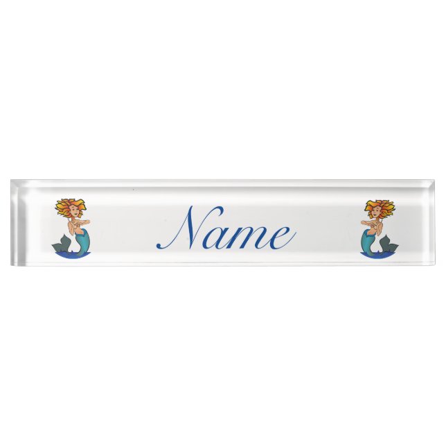 Redheaded Mermaid Thunder_Cove Nameplate (Front)