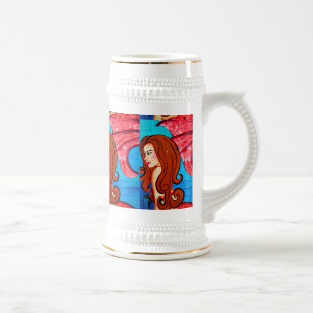 redheaded mermaids beer stein (Right)