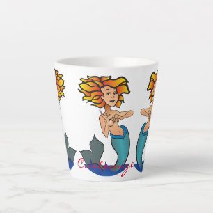 Redheaded Mermaids Thunder_Cove Latte Mug