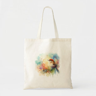 Redheaded Prinia 180724AREF116 - Watercolor Tote Bag