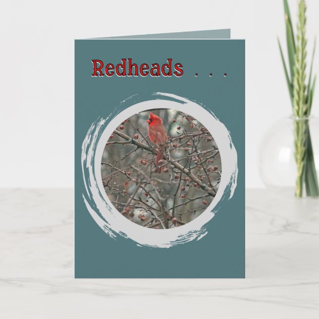 "REDHEADS" BIRTHDAY CARD (Front)