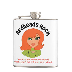 Redheads Rock Vinyl Wrapped Flask