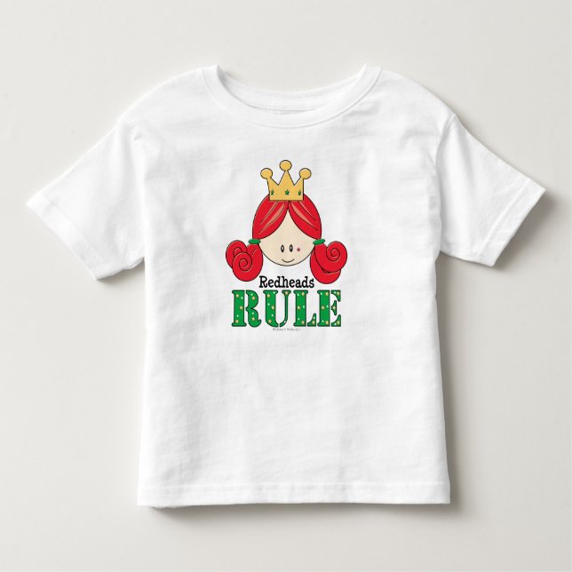 Redheads Rule Redhead Toddler Kid Tee (Front)