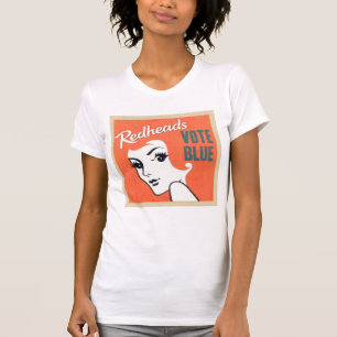 Redheads vote blue! Crew fine jersey tee