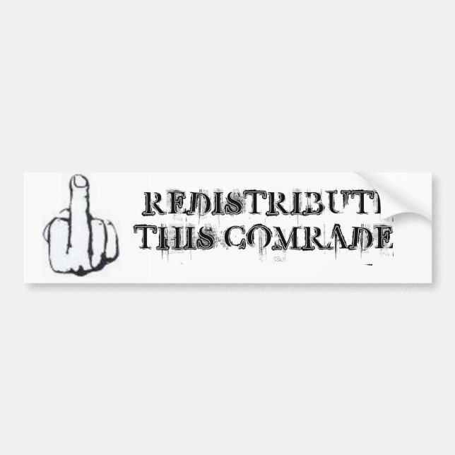 Redistribute This! Bumper Sticker (Front)