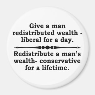 Redistribute wealth? magnet