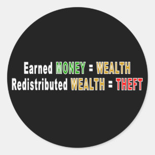 Redistributed Wealth stickers