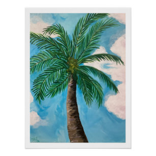 Redland Bay Palm Tree Poster