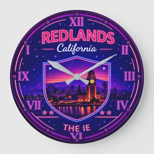 Redlands California Large Clock (Front)