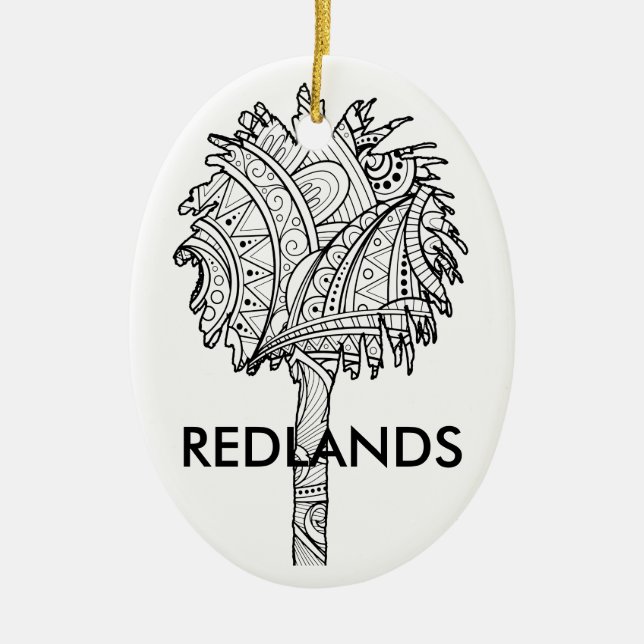 Redlands Palms - Christmas Ornament (Front)
