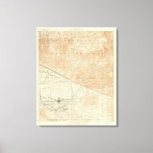 Redlands quadrangle showing San Andreas Rift Canvas Print