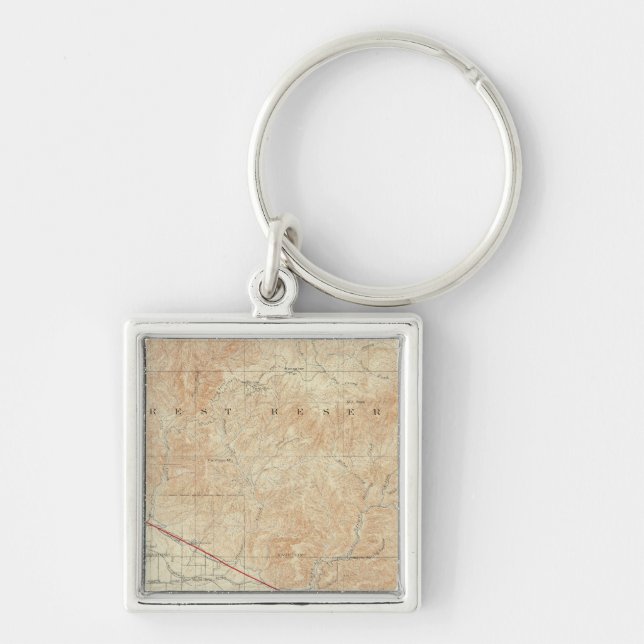 Redlands quadrangle showing San Andreas Rift Key Ring (Front)