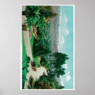 Redlands valley and orchards from Smiley's Poster