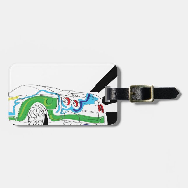 Redlights Luggage Tag (Front Horizontal)