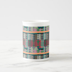 Redman4u2 Geometric Graphic Motif Modern Trend Bone China Mug