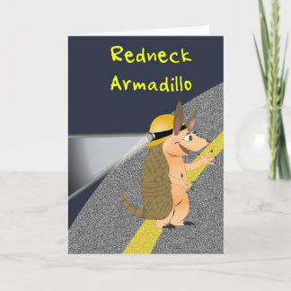 Redneck Armadillo Greeting Card
