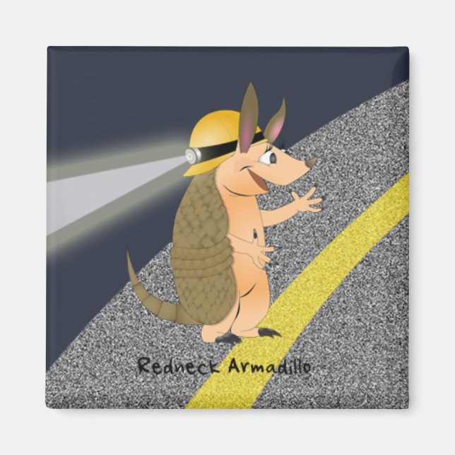 Redneck Armadillo Magnet (Front)