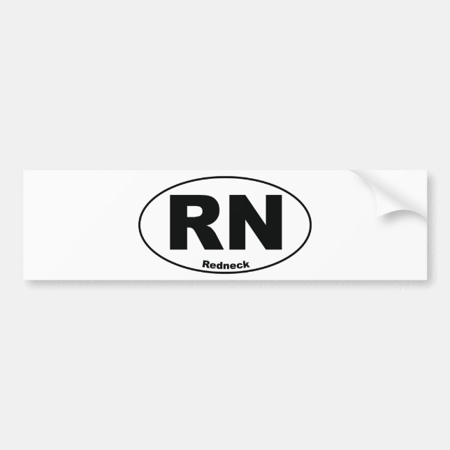 Redneck Bumper Sticker (Front)