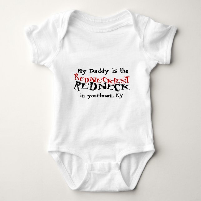 Redneck Daddy Baby Sleeper Bodysuit (Front)