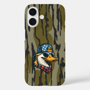 Redneck Duck Bottomland Camo Duck Hunting Redneck iPhone 16 Case