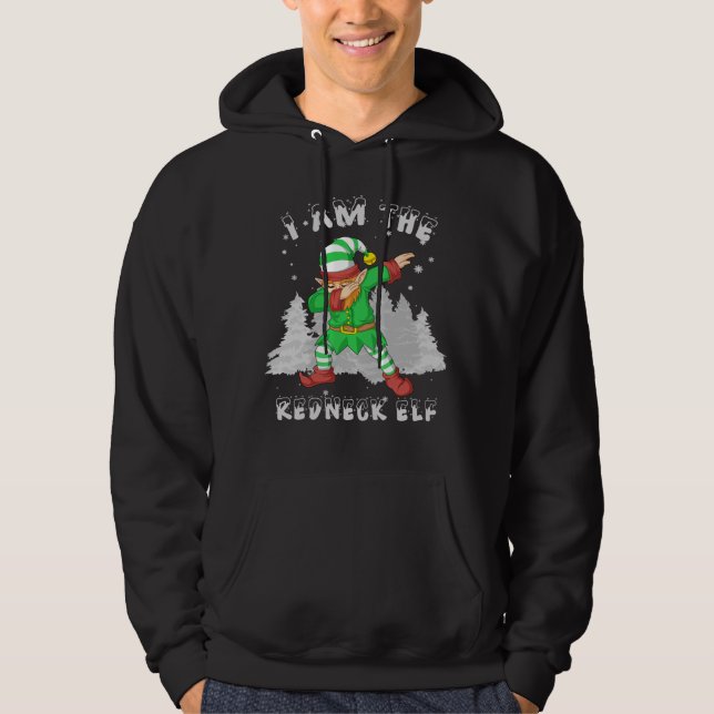 redneck elf  hoodie (Front)