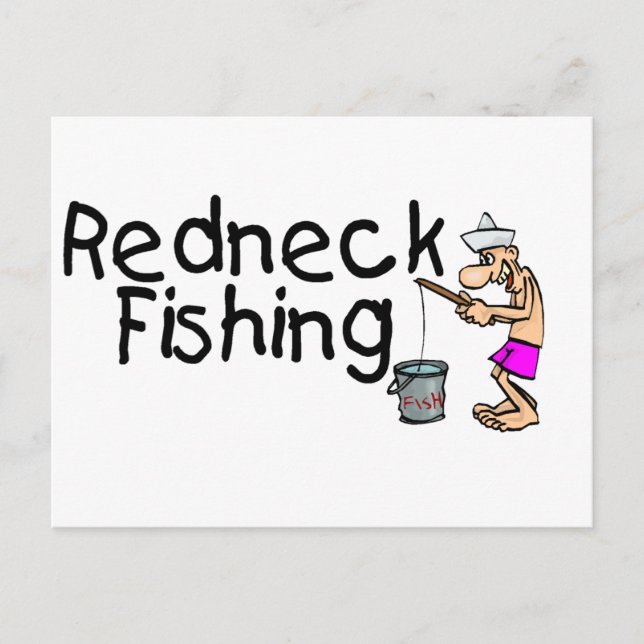 Redneck Fishing Postcard (Front)