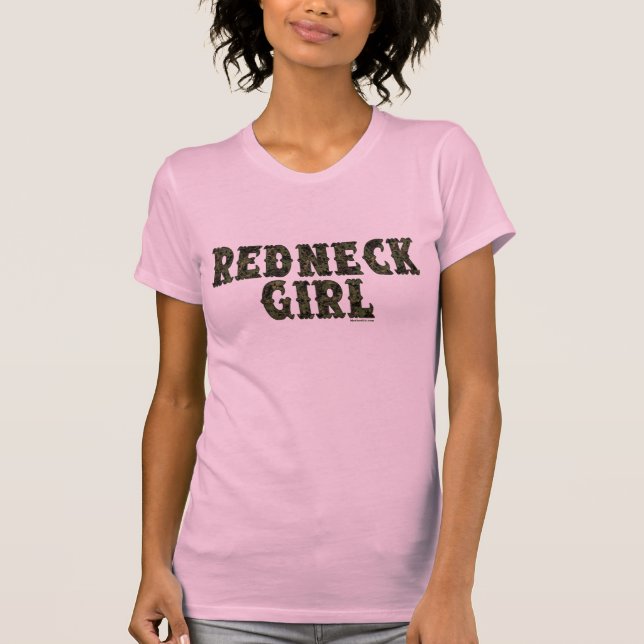 Redneck Girl Green Camo T-Shirt (Front)