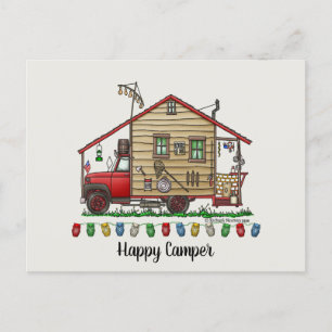 Redneck Hillbilly Camper Keychains Postcard