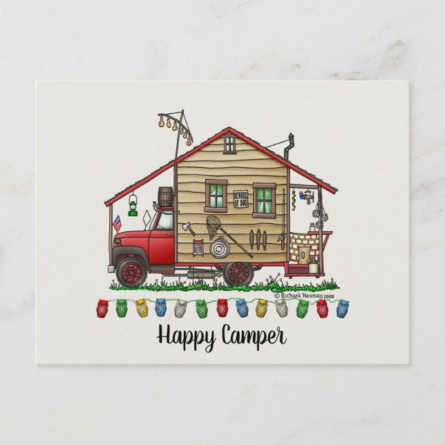 Redneck Hillbilly Camper Keychains Postcard (Front)
