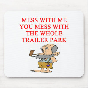 redneck hillbilly joke mouse pad