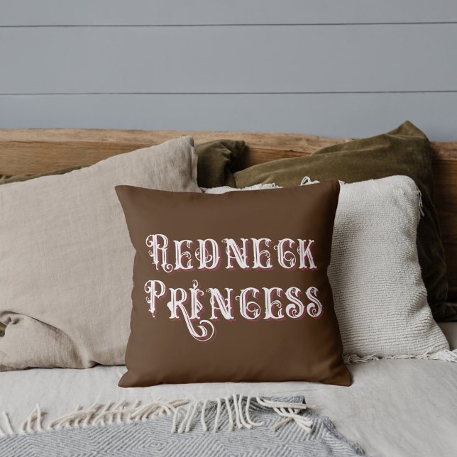 Redneck Princess Fancy Text Cushion (Creator Uploaded)