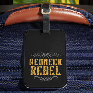 Redneck Rebel Luggage Tag