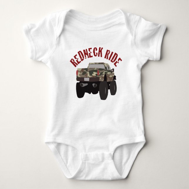 Redneck Ride Baby Bodysuit (Front)