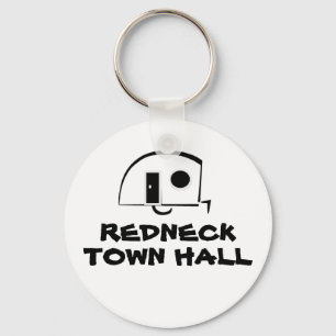 REDNECK TOWN HALL keychain