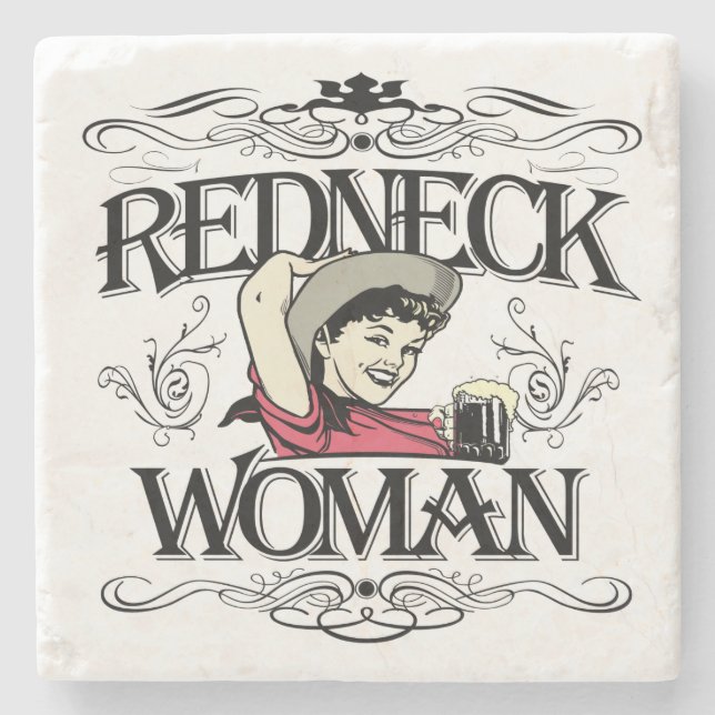 Redneck Woman Stone Coaster (Front)
