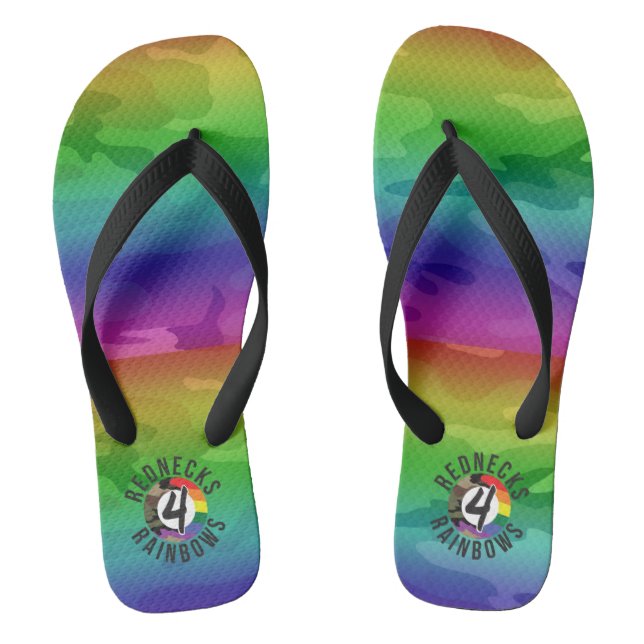 Rednecks 4 Rainbows Jandals (Footbed)