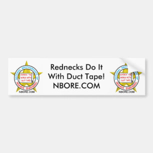 Rednecks Do It With Duct Tape Bumper Sticker