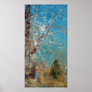 Redon - Figure Under A Blossoming Tree Poster