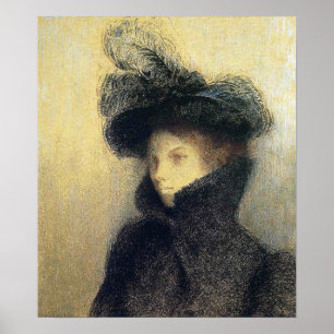 Redon - Portrait Of Marie Botkine 1900 Poster