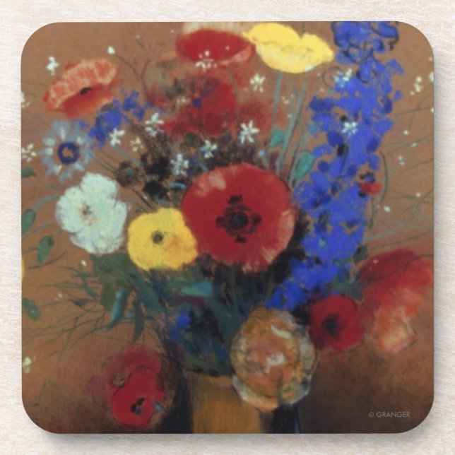 Redon: Wild Flowers, C1912 Coaster (Front)