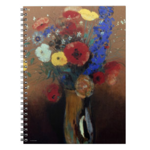 Redon: Wild Flowers, C1912 Spiral Notebook