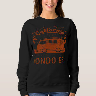 Redondo Beach CA California retro vintage surfing  Sweatshirt