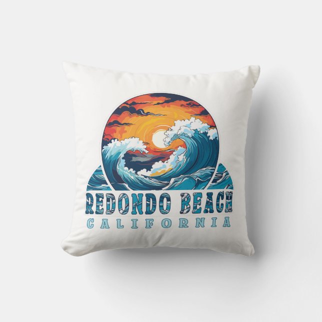 Redondo Beach California Cushion (Front)