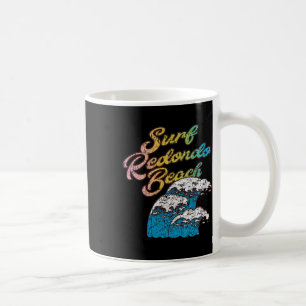 Redondo Beach, California Surf Vintage Retro 60s 7 Coffee Mug