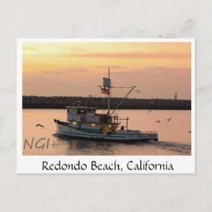 Redondo Beach, California tug boat Postcard