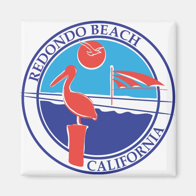 Redondo Beach Color Logo 01 Magnet (Front)
