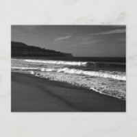 Redondo Beach in Black and White Postcard