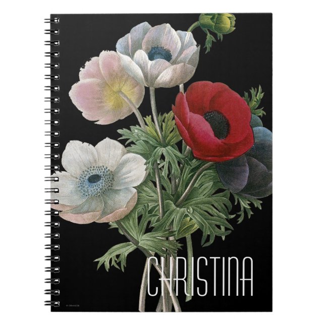 Redoute: Anemone, 1833 Notebook (Front)