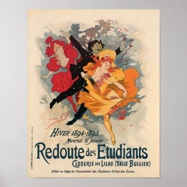 Redoute des Etudiants 1894 Poster (Front)