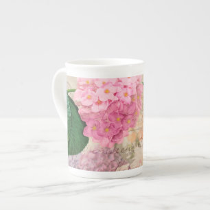 Redoute Pink Hydrangea Mug Cup